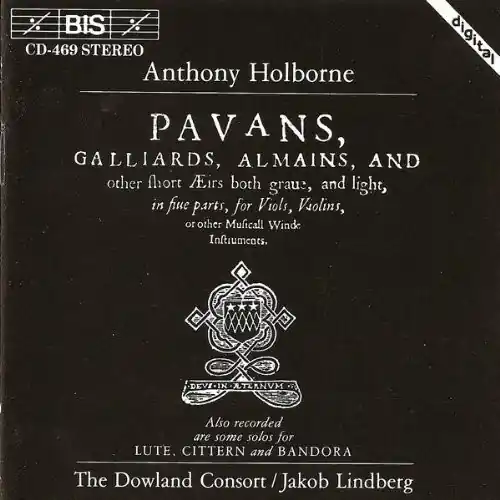 Order Now Pavans / Galliards / Almains
