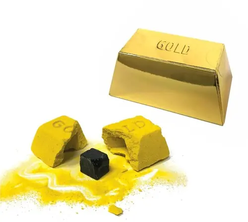 Certified Schylling Chip Away Gold Bar With Tools Chag
