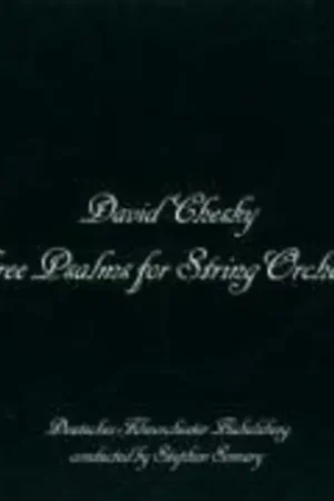 3 Psalms for String Orchestra Sale