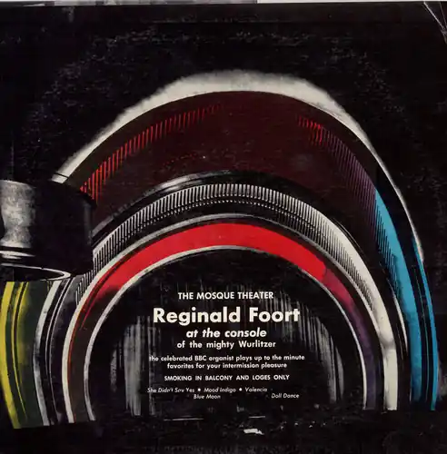Same Day Shipping Mosque Theater: Reginald Foort at the Console
