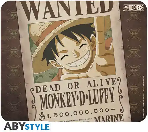 Fresh Stock One Piece - Flexible Mousepad - Wanted Luffy