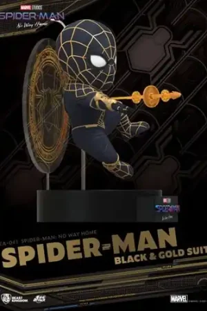Hot Picks Spider-Man No Way Home Ea-041 Spider-Man Blk & Gol