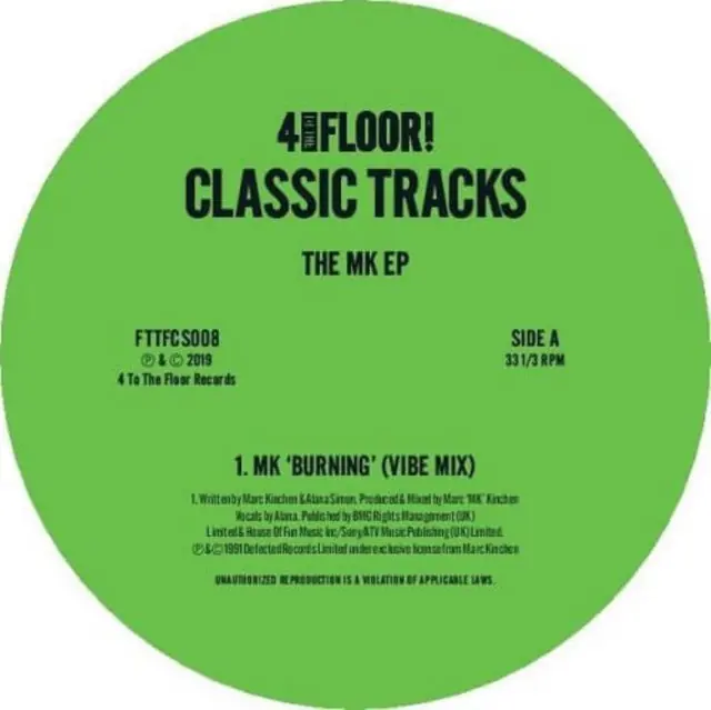 Sale MK - 4 TO THE FLOOR CLASSIC TRACKS: THE MK (EP) (Vinyl LP)