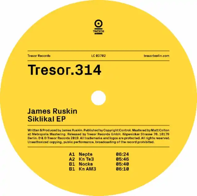 Markdown RUSKIN,JAMES - SIKLIKAL EP (Vinyl LP)