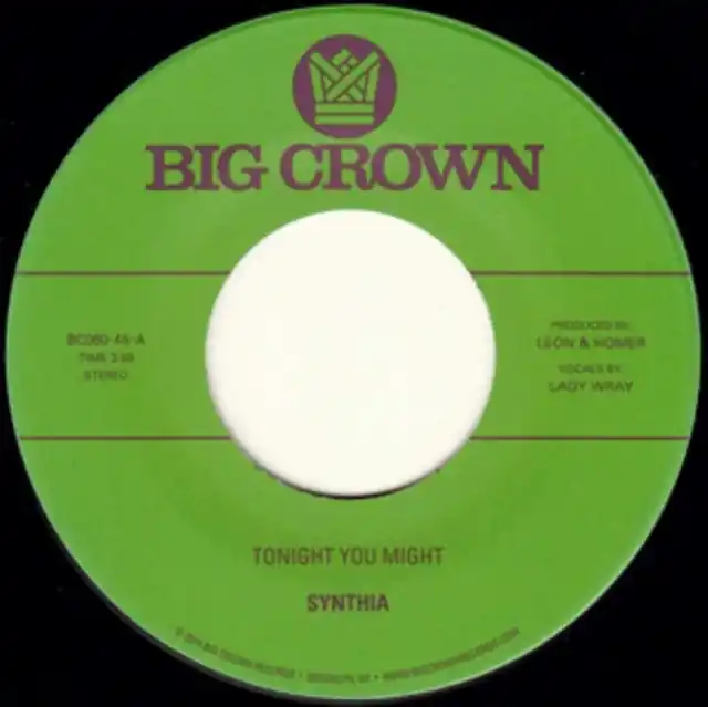 Seasonal Sale SYNTHIA - TONIGHT YOU MIGHT B/W DISSOLVE (Vinyl LP)