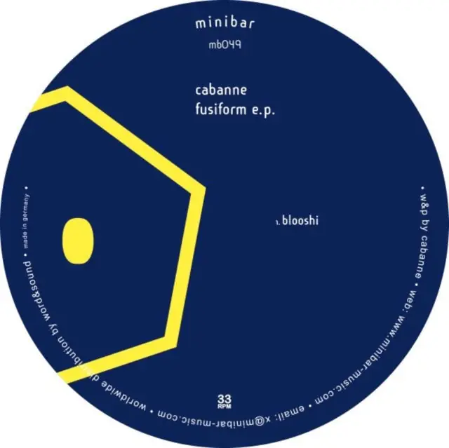 CABANNE - FUSIFORM EP (Vinyl LP) Reduced Price