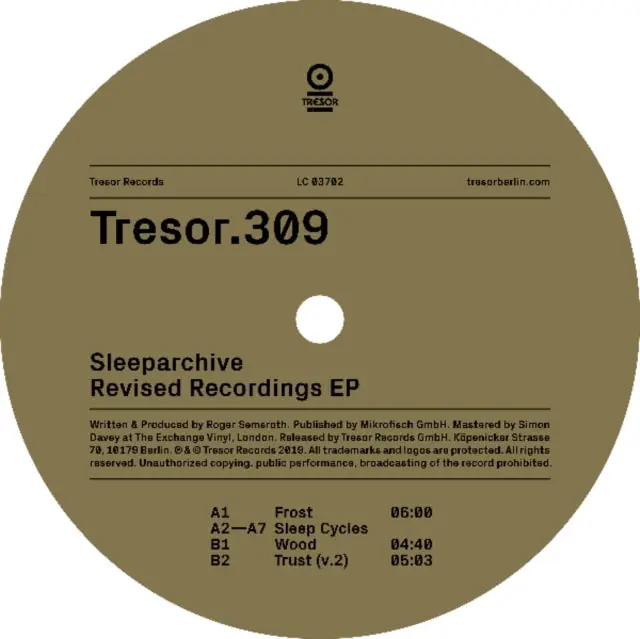 Holiday Sale SLEEPARCHIVE - REVISED RECORDINGS EP (Vinyl LP)