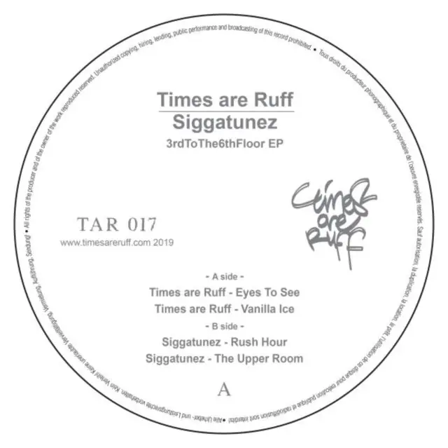 Markdown TIMES ARE RUFF & SIGGATUNEZ - 3RDTOTHE6THFLOOR EP (Vinyl LP)