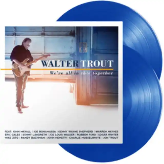 Clearance TROUT,WALTER - WE'RE ALL IN THIS TOGETHER (BLUE VINYL/140G) (Vinyl LP)